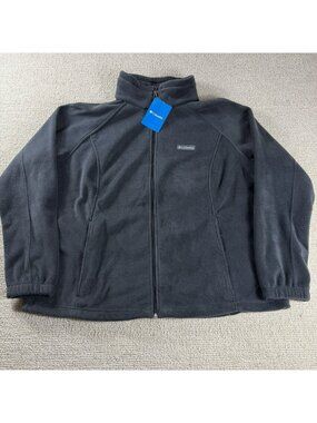 Columbia Benton Springs Regular Fit Full Zip Jacket Black Women’s Size 2X